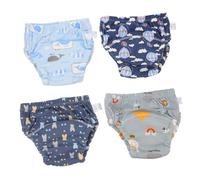 UPKOCH 4piezas Braguitas De Entrenamiento Para Bebés De Algodón Lavables Braguitas Absorbentes Para Ir Al Baño Para Niñas Pequeñas Talla