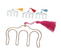 UPKOCH 4piezas Clip De Partitura Musical Sujetapáginas De Música Con Borlas De Acero Clip Para Libros De Música Portátil Para Piano Guitarra Escenario y Práctica Musical