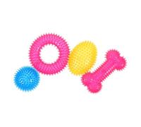 UPKOCH 4piezas Juguetes De Pelota Púas Elásticas para Perros Medianos y Juguetes Masticables para Cachorros Balones Saltarinas Dentición para Entrenamiento De Búsqueda y