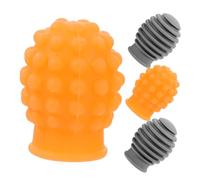 UPKOCH 4piezas Puntas De Para Baquetas De Batería Mute De Para Práctica Protección De Cabezas De Baquetas De Amarillas