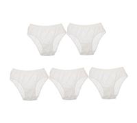 UPKOCH 5 Piezas Braguitas Desechables Elásticas para Mujer Algodón Transpirable Cómodas y Ligeras Paquete de Unidades para Posparto y Viaje XXXL Adaptable