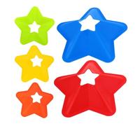 UPKOCH 5 Piezas Conjunto de Discos de Entrenamiento para Fútbol Conos de Agilidad Forma de Estrella de Habilidades y Equipamiento Deportivo Portátil para Adultos