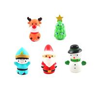 UPKOCH 5 Piezas Muñecos de Navidad para Juguetes de Seguros de Mini con Diseño Aleatorio para Historias Infantiles