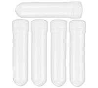 UPKOCH 5 Tubos Inhaladores Blancos de Plástico para Aromaterapia Efecto Estimulante Que Abren los Orificios Nasales, Compactos para Bolso o Bolsillo