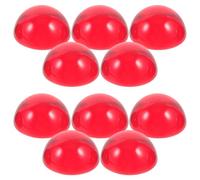 UPKOCH 50 Cuentas Planas de Vidrio Rojas para Rellenar Jarrones, Decoración de Flores, Material Vidrio, Diseño Decorativo para Hogar y Fiesta