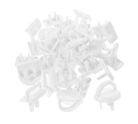 UPKOCH 50 piezas Cubiertas de Enchufe para Bebés Protección Infantil de Seguridad para Enchufes Protección Contra Choques Eléctricos Blancas de Puntos Blancas de Puntos