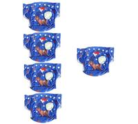 UPKOCH 5piezas Pantalones De Pañal Ajustables y Prueba De Agua Para Bebés Botón Presión Para Entrenamiento El Baño Recomendados Para Años Modelo Santa Claus