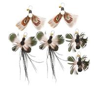 UPKOCH 6 Juguetes De Imitación De Insectos para Gatos para Interiores con Recambios De Palitos De Juguete Interactivos De Piel De Repuesto De Peluche De Plástico