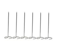 UPKOCH 6 Piezas Brochetas de Barbacoa Verticales Inoxidable de Resistentes y Antideslizantes para Asar Carne y Verduras Reuniones y Actividades al Aire