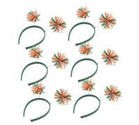 UPKOCH 6 Piezas Diademas con Pompones Accesorios Festivos Tejidos para Carnaval Fiestas Temáticas Halloween y Cosplay para