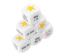 UPKOCH 6 Piezas Juego de Dados para Beber pequeño Bebiendo Juego de Beber Rojo Cubo Juego Jugando Prop Juegos de Tiro para Adultos Dados para Fiesta Accesorios de Juego de Mesa Acrílico