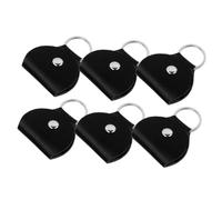 UPKOCH 6 Piezas Porta Púas De Guitarra Cuero PU Estuche De Almacenamiento para Púas Llavero para Viajar y Practicar Música