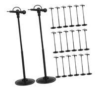 UPKOCH 60 Piezas Miniature Microphone Models with Stand Realistic Tiny Mic Toy Props For Dollhouses Party Decorations and Role Play