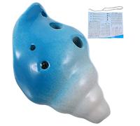 UPKOCH 6agujeros Ocarina De Cerámica Forma De Concha Huecos Instrumento Portátil Para Principiantes Diseño Ligero y Resistente Para Practicar Música