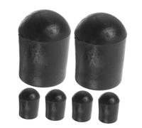 UPKOCH 6Pcs Celín Pin Punta De Goma De Goma Doble Basco De Goma Punta De Goma Tope Protector Accesorios De La Tapa Del Extremo Reemplazo Del Instrumento