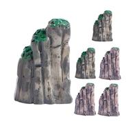 UPKOCH 6piezas Adornos Decorativos De Rocalla Miniatura Artificial Figuras para Bonsái De Interior Modelo De Rocalla para Decoración De Escritorio
