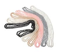 UPKOCH 6piezas Cadena de Suéter Larga para Fiesta Tira de Perlas de Imitación Accesorios de Joyería para Collar Collar de Perlas para Boda Mamá Disfraz