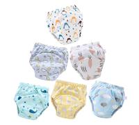UPKOCH 6piezas Pantalones De Entrenamiento Para Bebés Algodón Reutilizables Pañal Lavable Para Aprendizaje De Control De Esfínteres Diseño Cómodo y Seguro