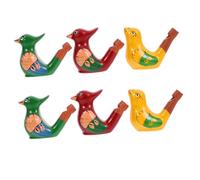 UPKOCH 6piezas Silbatos De Cerámica Para Niño Niña Juguetes De Silbato De Pájaros Acuáticos Estilo Mezclado Diversión y Entretenimiento Para Fiestas Infantiles