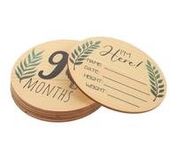 UPKOCH 7 Tacto, para Seguras Fotos al Recién Ligeras de Nacido y Tarjetas Hitos Mensuales de Madera Baby Shower