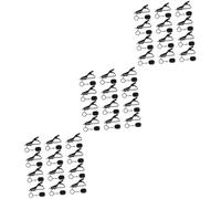 UPKOCH 72piezas Clips De Micrófono Lavalier Fundas De Esponja Soporte Para Grabación De Voz Videoconferencias y Karaoke Clips De Color Negro