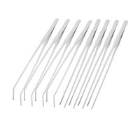 UPKOCH 8 Piezas Pinzas para Acuario y Reptiles de Acero Inoxidable Pinzas Rectas y Curvadas para Alimentación Precisa Herramientas Multifuncionales para Plantas Acuáticas Terrarios y
