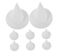 UPKOCH 8 piezas Sombreros de Bruja para Gorros de Papel DIY para Manualidades Creativas y Decoración de Halloween Infantil para Actividades Artísticas y Fiestas Temáticas