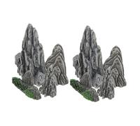 UPKOCH 8piezas Adornos De Rocalla Miniatura Figura Artificial De Montaña Decoración De Jardín Rocoso Paisajismo De Escritorio Adorno Diminuto para Bonsái