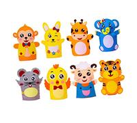 UPKOCH 8piezas Material para Títeres De Mano No Tejida Kit Creativo De Costura De Personajes De Cartoon para Niño Niña Herramientas Educativas Desarrollo Infantil