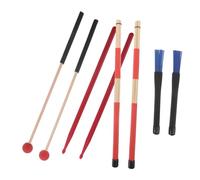 UPKOCH accesorios baterista accesorios para bateria organizador de baquetas estuche de transporte paquete de baqueta bolsa de tambor plástico Red