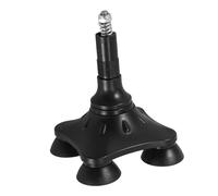 UPKOCH Accesorios para Muletas Bastones Senderismo De Caña De Puntas De Bastón De Senderismo Extremos del Bastón para Caminar Partes del Bastón Negro El Plastico