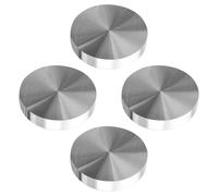 UPKOCH Adaptador y Vidrio en Hogar y Hotel para Mesas de Té Pletina Aluminio de 4 Piezas Redondas de Aleación Disco de Aluminio Soporte Resistente y Duradero