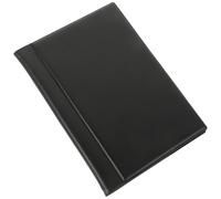 UPKOCH Álbum para Colección de Monedas Ranuras Transparentes Capacidad para 120 Monedas Funda de Cuero PU Resistente Organizador Adecuado Almacenamiento Seguro en Color Negro