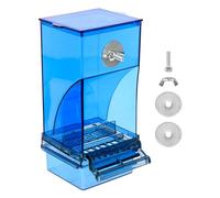 UPKOCH alimentador automático Cazador de comedero Inteligente para pájaros contenedor de Alimentos Exterior Largo comedero automatico para Loros comedero acrílico para pájaros Azul