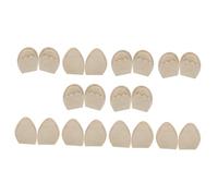 UPKOCH Almohadillas Antepié de Esponja Antideslizantes, Ajustador de Calzado Unisex, para Zapatos Planos y Tacones, 10 Pares (5 Redondas 5 Puntiagudas Color Piel), Alivio del Dolor