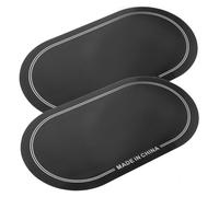 UPKOCH Almohadillas de Protección para Parche de Batería de Pet Negro, Pack de 2 Piezas, Reducen Reemplazos y Espacio para Dos Bateristas en Jam Sessions