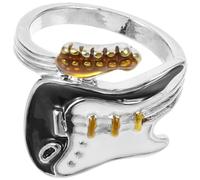 UPKOCH Anillo Ajustable de Aleación de Zinc Diseño Punk Único para Amantes Música en Conciertos y Fiestas de Varios Colores