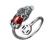 UPKOCH Anillo Decoración Abierto de Diseño Mujer para Brillante de Cobre Uñas Elegante y Adecuado para Fiestas y Baile