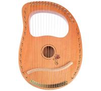 UPKOCH Arpa Lira de Cuerdas de Madera Natural Instrumento Musical Portátil para Principiantes y Aficionados Lyre Harp y Fácil de Tocar Regalo para Adultos