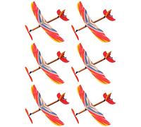 UPKOCH Avión Planeador Casero para Niños 6 Piezas Modelo DIY De Avión De Juguete Hecho a Mano, Kit De Construcción Ligero, Color Natural, Adecuado para Juego Educativo y Obsequio Infantil