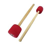 UPKOCH Baqueta Para Bombo Con Mango De Madera Cabeza De Espuma Gruesa Roja Maza Para Percusión Accesorio Duradero Para Batería y Tambor Grande