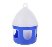 UPKOCH Bebedero Colgante para Aves 2L Tapa Inclinada Dispensador de Agua Profesional para Aves Recipiente Duradero Azul y Adecuado para Hogares y Tiendas de Mascotas
