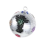 UPKOCH Bola de Discoteca Colgante de Cristal Cubo Reflectante, Mini Bola de Espejo para Decoración de Fiesta y Escenario, Suministros para Manualidades y Eventos, 15 Cm