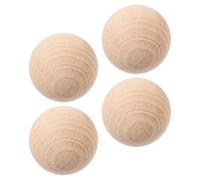UPKOCH Bolas de Croquet de Madera sin Tratar 5 Cm 4 Piezas para Juegos de Césped al Aire Libre y Balones de Práctica de Golf Artesanales para Reuniones Familiares