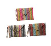 UPKOCH Bolso De Lona Tipo Diseño Geométrico Rosado, Bolso De Mano Para Mujer, Tela Resistente, Uso Casual y Fiestas, Tamaño Compacto, Patrón Sin Posición Fija