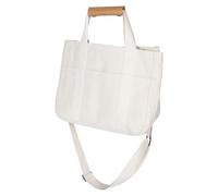 UPKOCH Bolso Multifuncional para Mamá Nueva de Lona Beige Diseño Moderno y Estructura Interior Bien Organizada Adecuado para Uso Diario y Paseo Ñiño