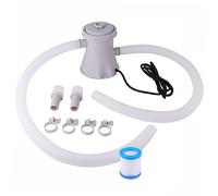 UPKOCH Bomba de Agua para Piscina Plástica Útil con Filtro Desmontable Bomba de Circulación para Limpieza y Drenaje de Piscinas Domésticas Control Ergonómico y Fácil