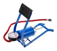 UPKOCH Bomba de Piso para Neumáticos de Bicicleta y Coche Inflador Portátil de Alta Presión Tubo Rojo Pequeño Material Metálico Resistente Multiusos para Ciclismo y Actividades al