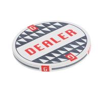 UPKOCH Botón Dealer de Cerámica Doble Cara para Póker Accesorio Resistente y Duradero Marcador Alta Densidad para Partidas y Fiestas de Póker