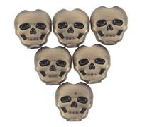 UPKOCH Botones de Clavija de Afinación para Guitarra Acústica y Eléctrica, 6 Piezas Metálicas Diseño de Calavera en Bronce, Perillas de Repuesto de 1,6 X 1,5 Cm, Accesorio para